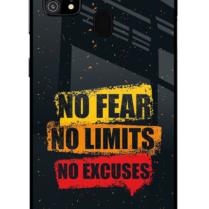 No Fear No Limits No Excuse Samsung M31/F41 Glass Case