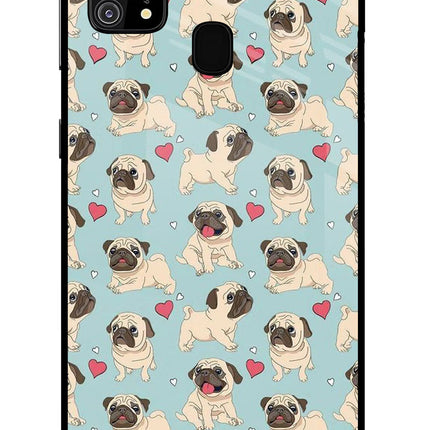 Pug Dog Samsung M31/F41 Glass Case Back Cover by Casekaro