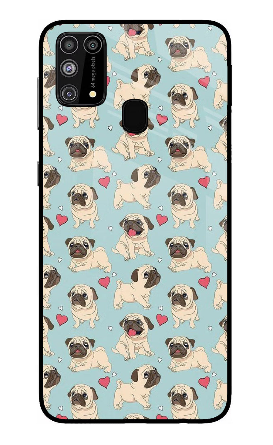 Pug Dog Samsung M31/F41 Back Cover, Glass case