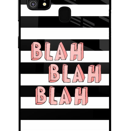Blah Blah Blah Samsung M31/F41 Glass Case Back Cover by Casekaro