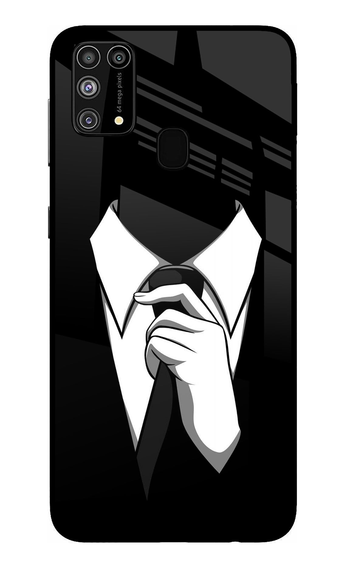 Black Tie Samsung M31/F41 Back Cover