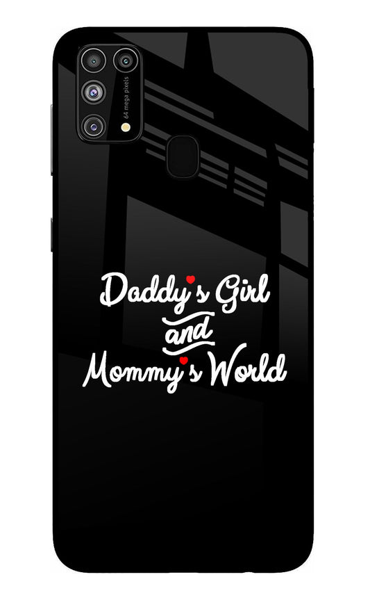 Daddy's Girl and Mommy's World Samsung M31/F41 Glass Case