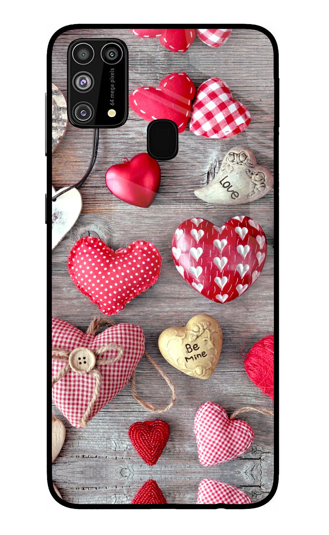Love Wallpaper Samsung M31/F41 Glass Case Back Cover by Casekaro