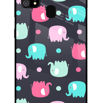 Elephants Samsung M31/F41 Glass Case Back Cover by Casekaro