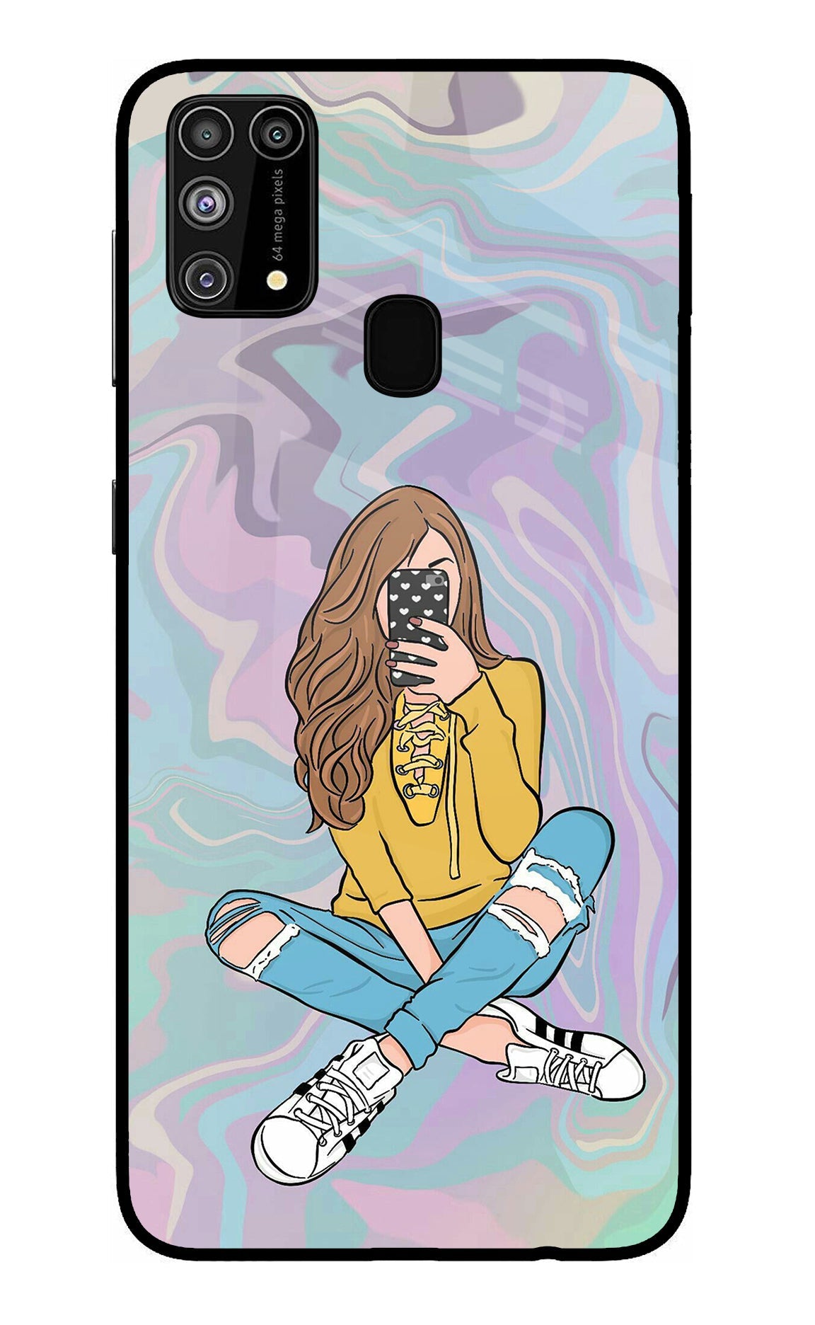 Selfie Girl Samsung M31/F41 Back Cover