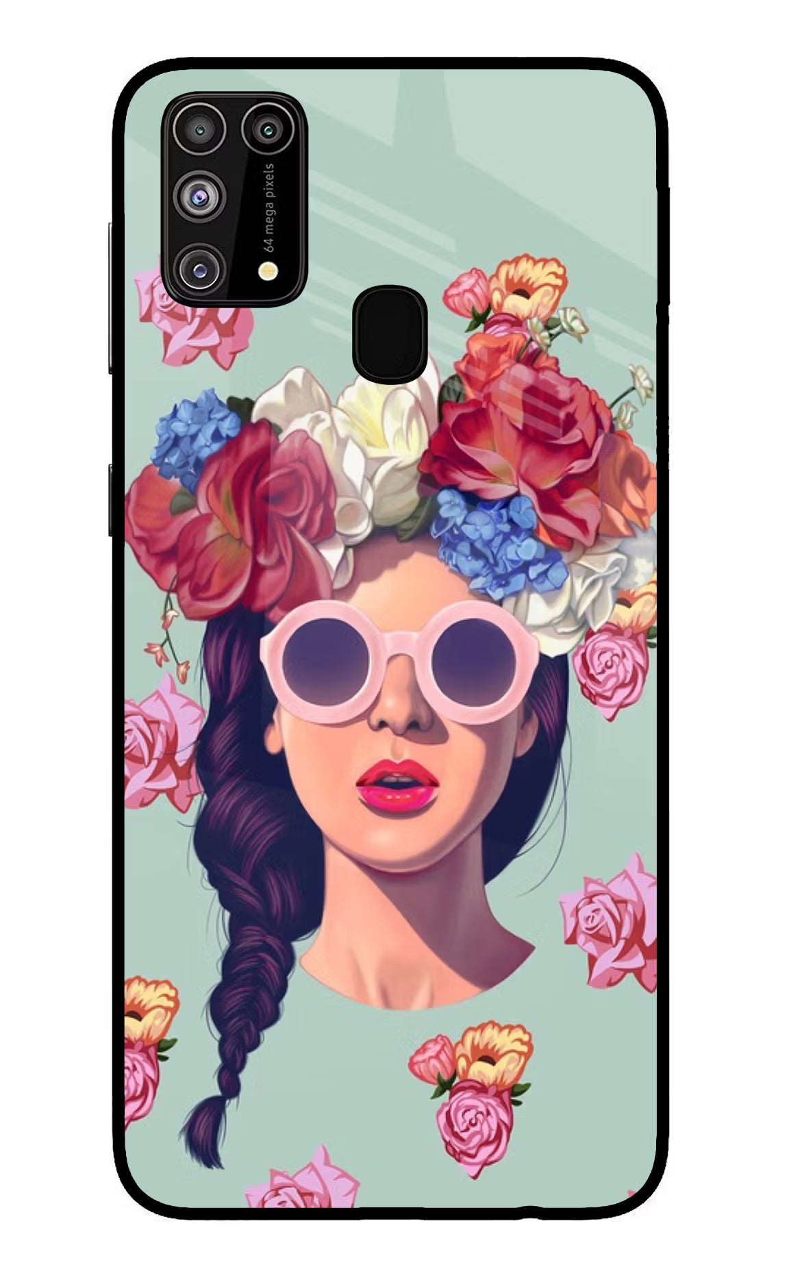 Pretty Girl Samsung M31/F41 Glass Case Back Cover by Casekaro