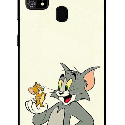 Tom & Jerry Samsung M31/F41 Glass Case Back Cover by Casekaro