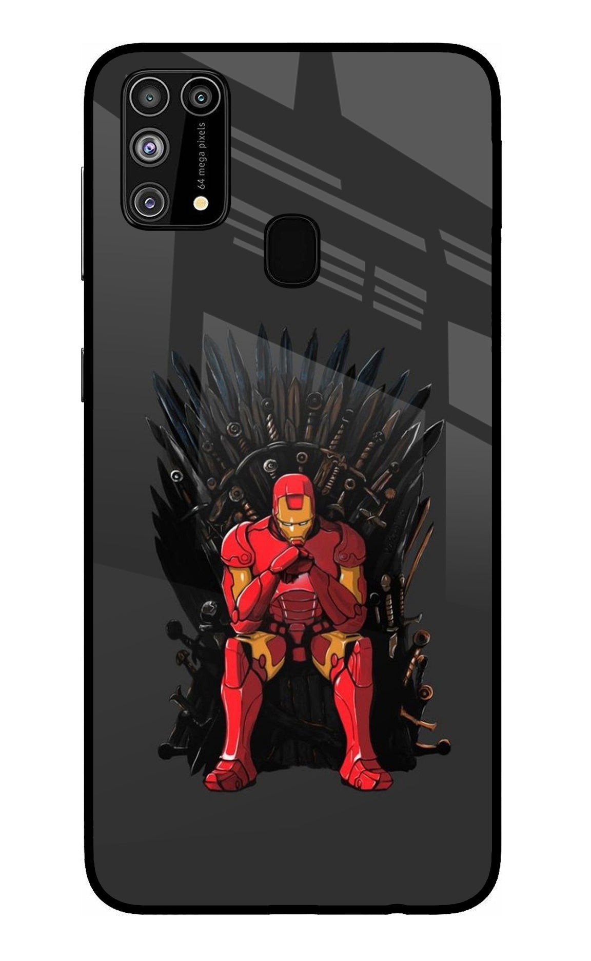 Ironman Throne Samsung M31/F41 Glass Case