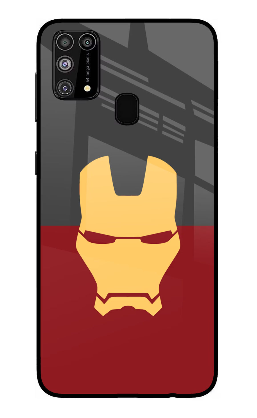 Ironman Samsung M31/F41 Back Cover, Glass case