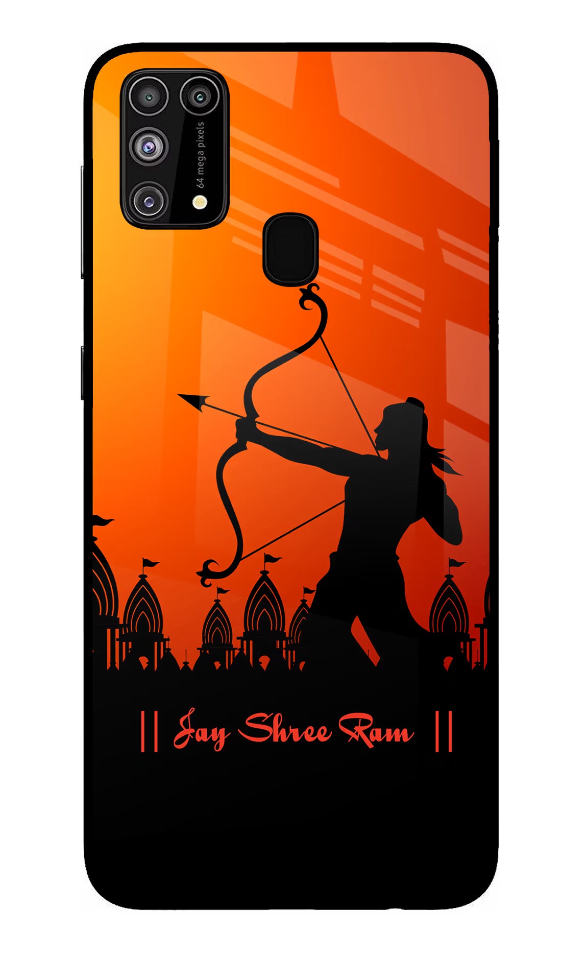 Lord Ram - 4 Samsung M31/F41 Glass Case Back Cover by Casekaro