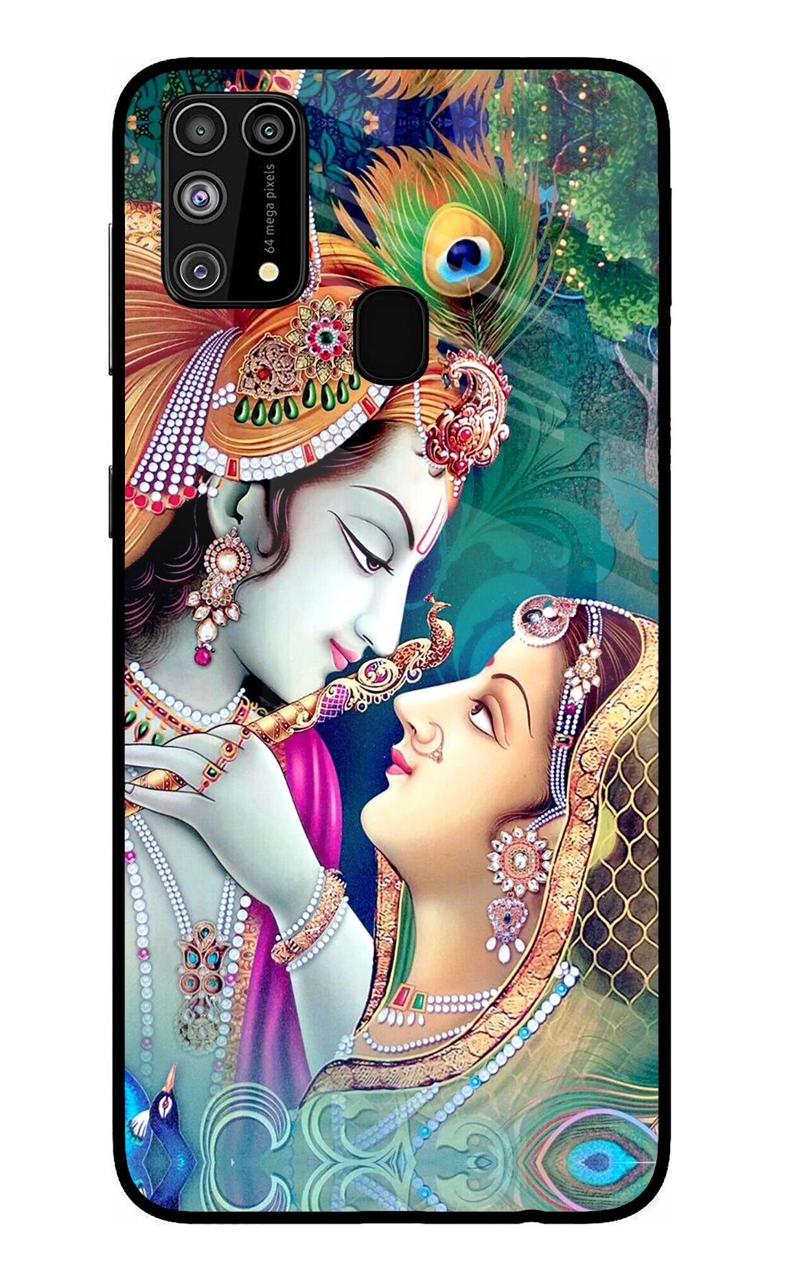 Lord Radha Krishna Samsung M31/F41 Glass Case