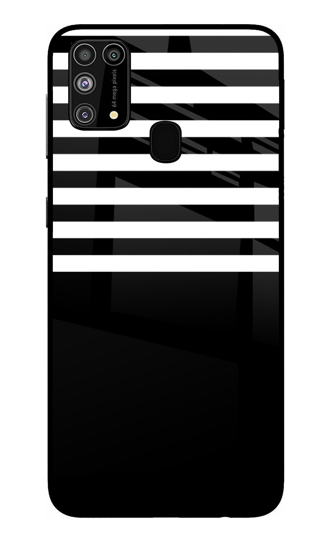 Black and White Print Samsung M31/F41 Back Cover