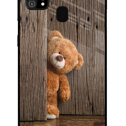 Teddy Wooden Samsung M31/F41 Glass Case