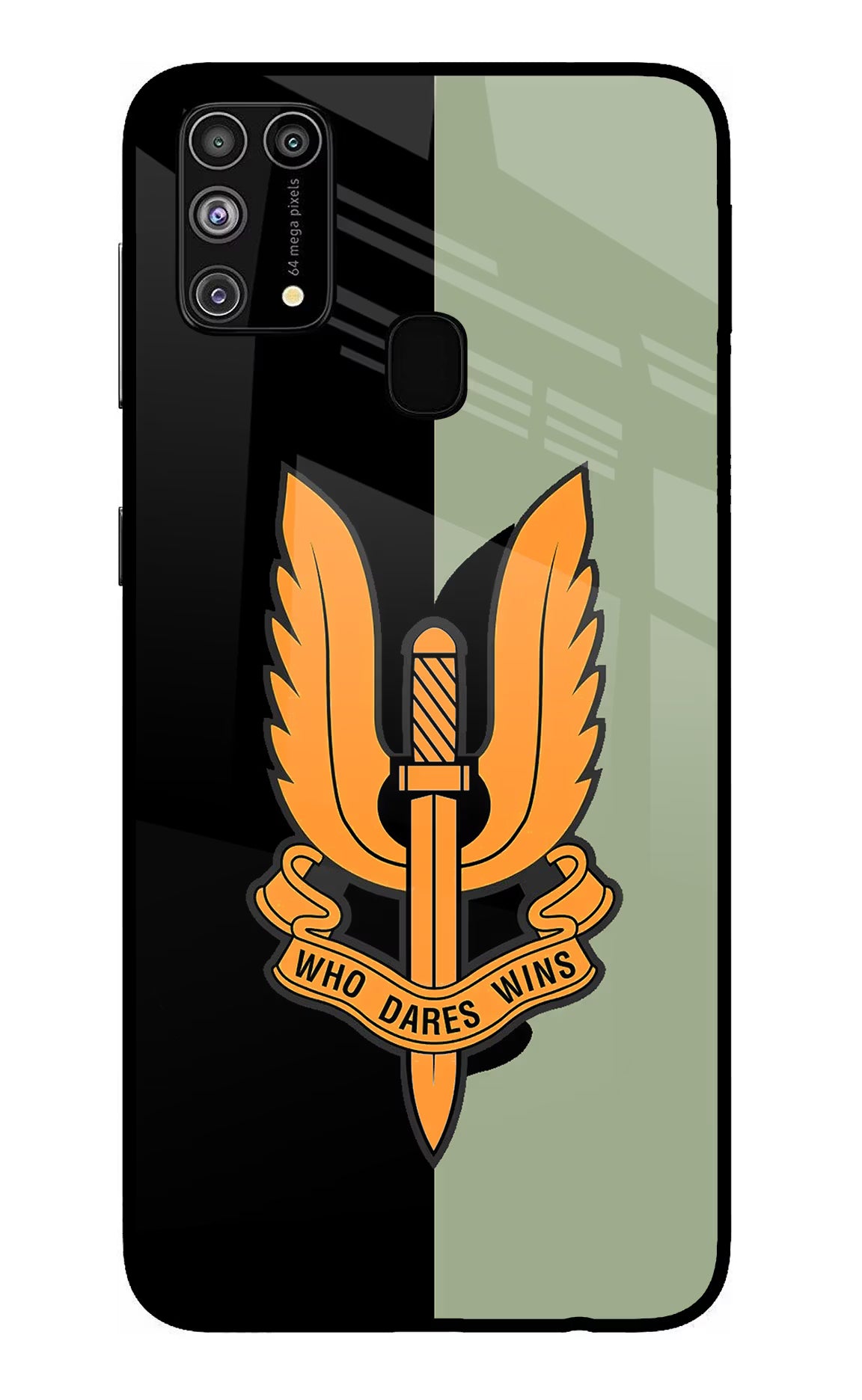 Balidan Logo Samsung M31/F41 Glass Case Back Cover by Casekaro