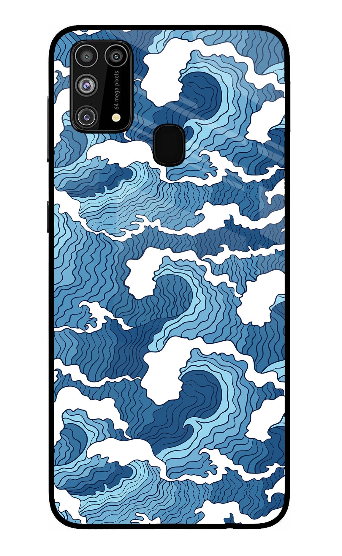 Blue Waves Samsung M31/F41 Back Cover