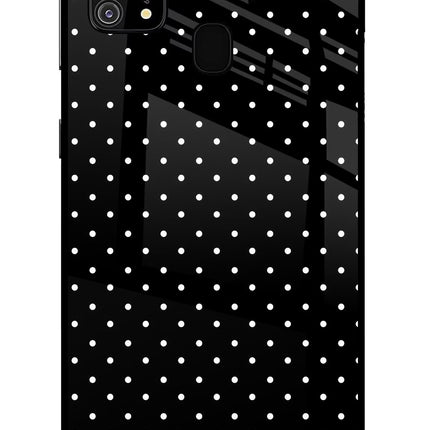 White Dots Samsung M31/F41 Glass Case Back Cover by Casekaro