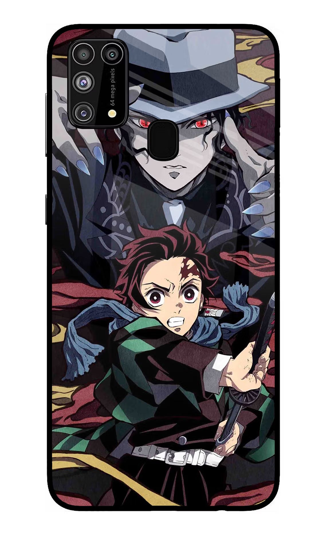 Demon Slayer Samsung M31/F41 Glass Case Back Cover by Casekaro