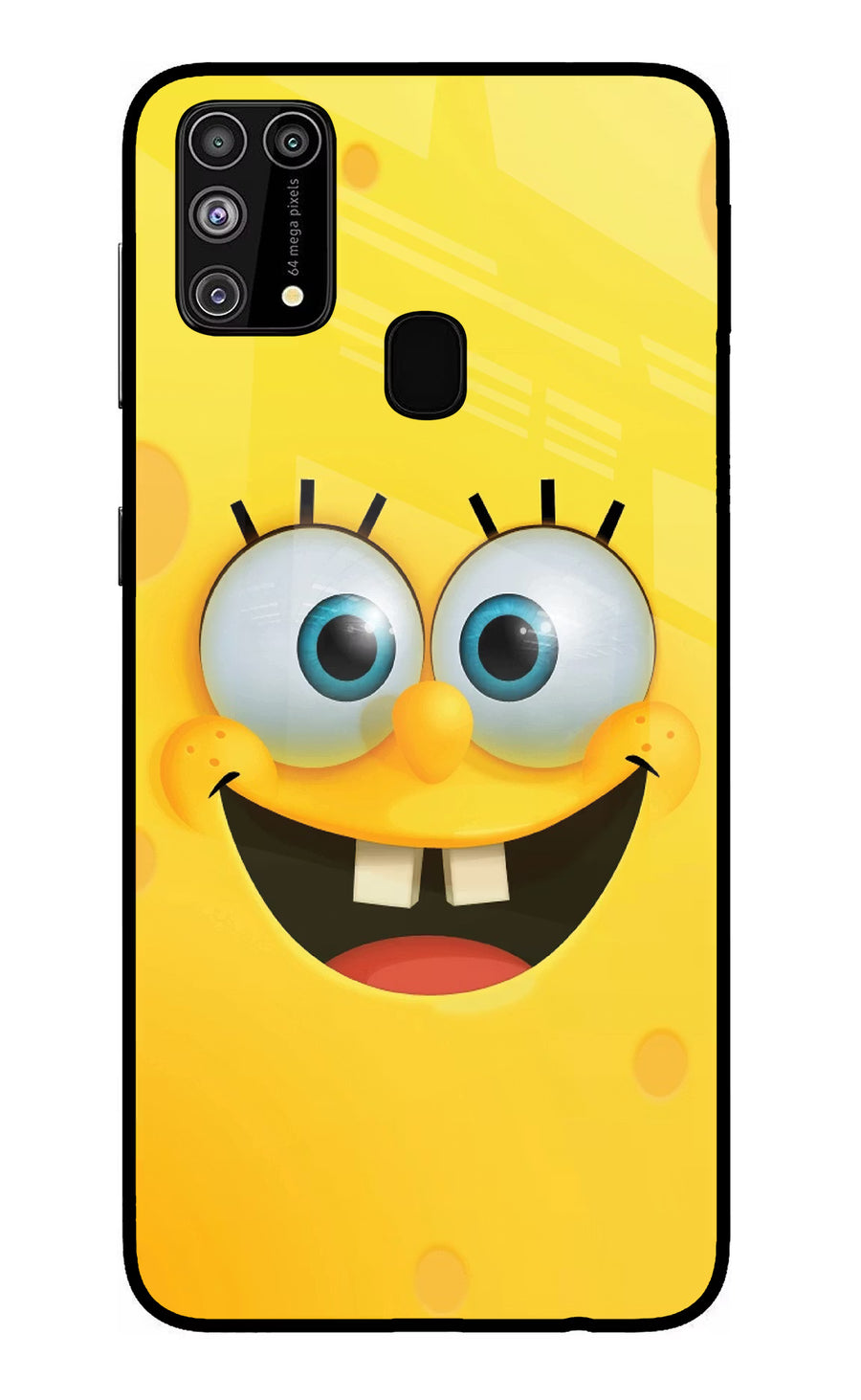 Sponge 1 Samsung M31/F41 Back Cover, Glass case