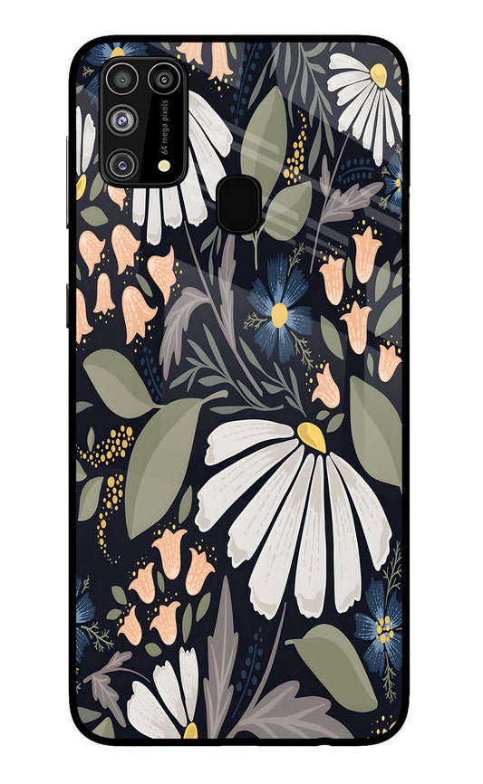 Flowers Art Samsung M31/F41 Glass Case