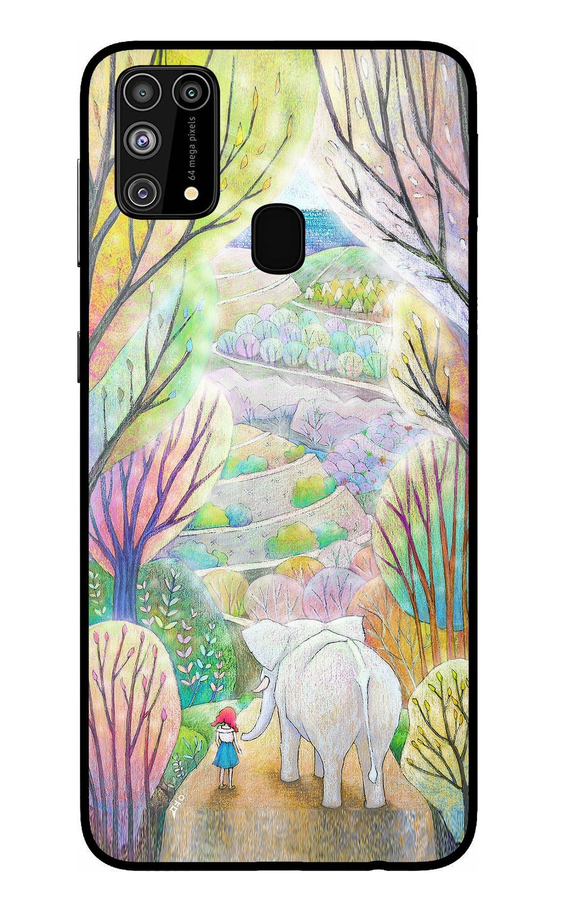 Nature Painting Samsung M31/F41 Glass Case