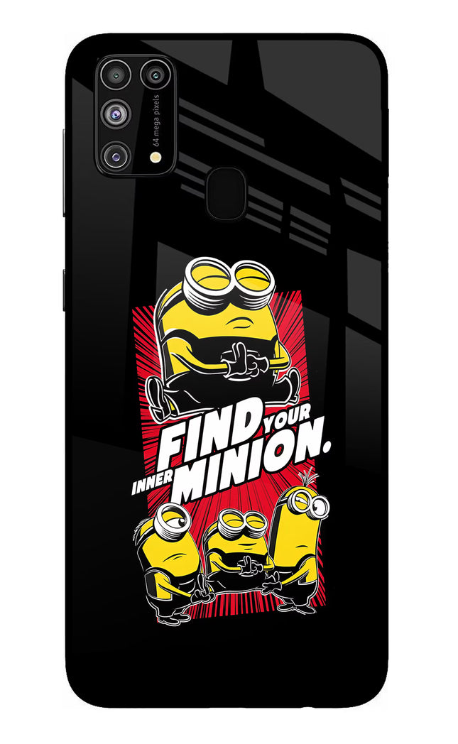 Find your inner Minion Samsung M31/F41 Glass Case
