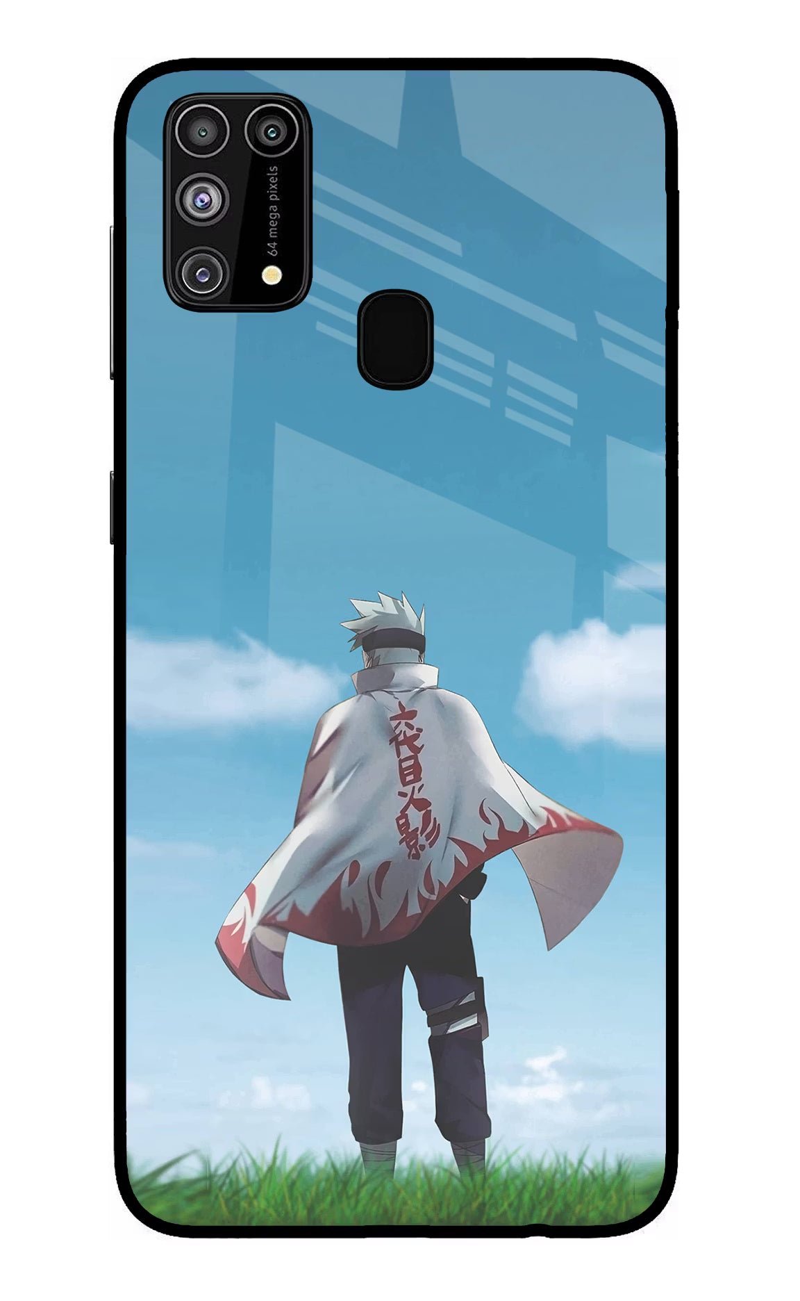 Kakashi Samsung M31/F41 Glass Case Back Cover by Casekaro