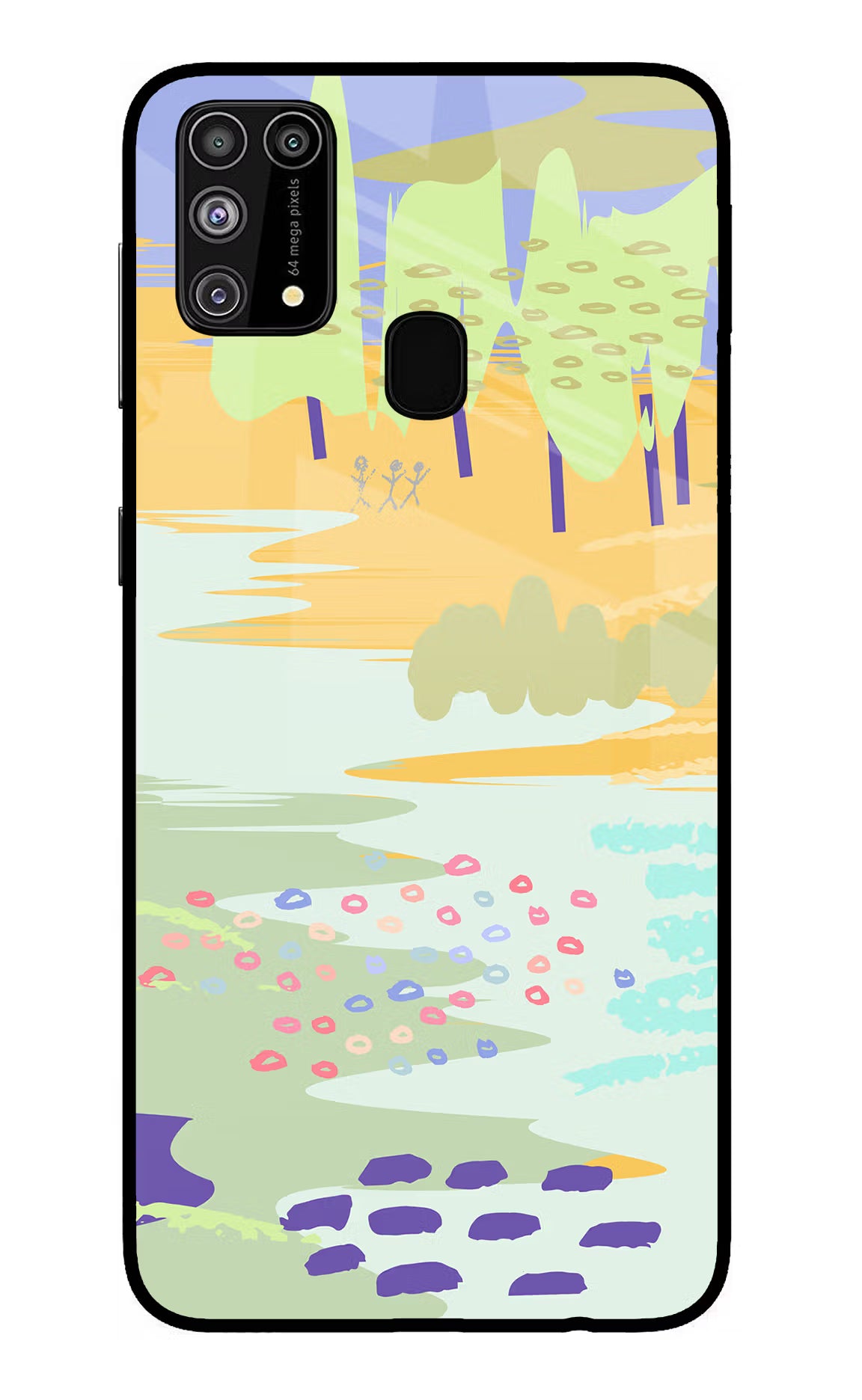Scenery Samsung M31/F41 Glass Case Back Cover by Casekaro
