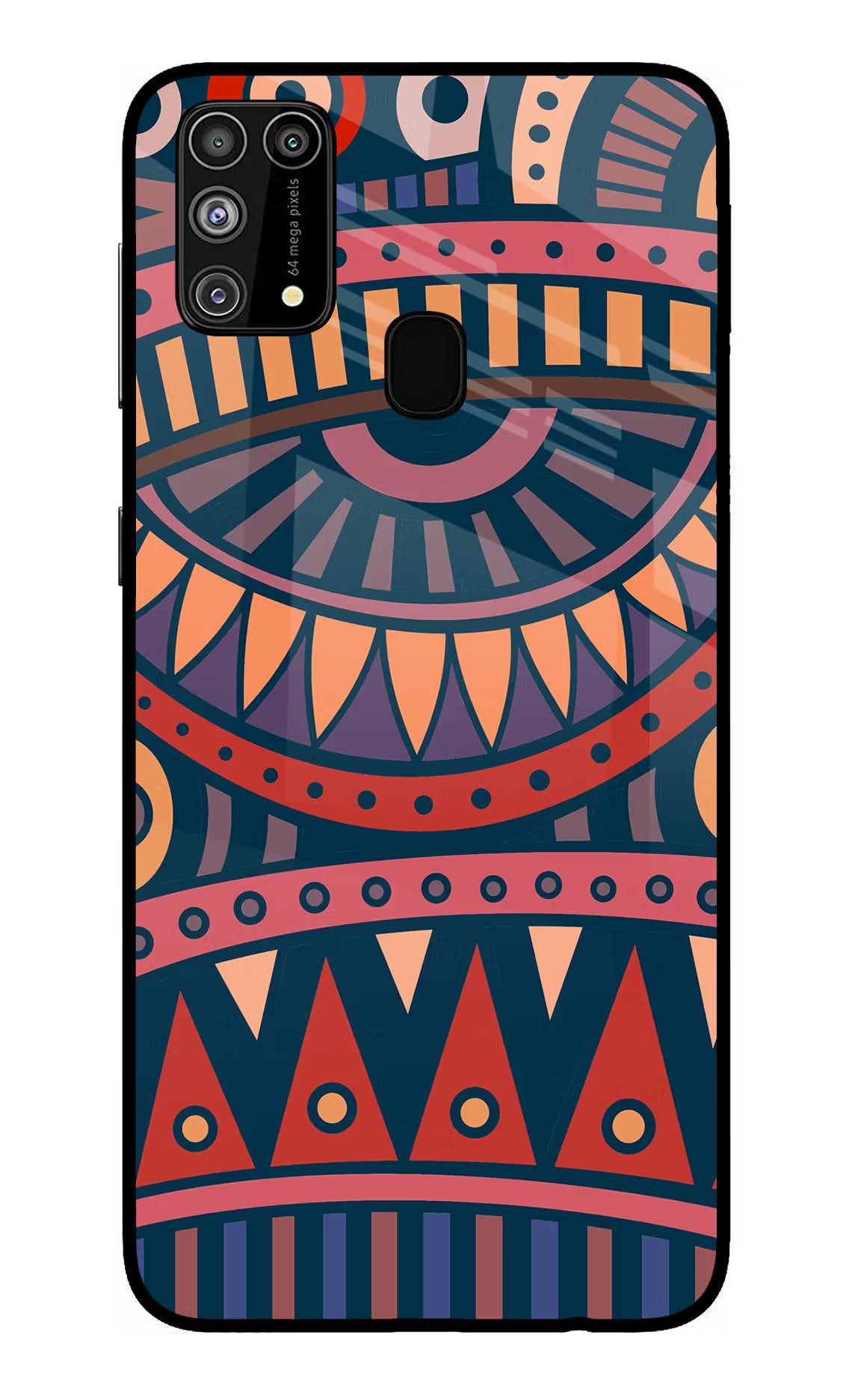 African Culture Design Samsung M31/F41 Glass Case Back Cover by Casekaro