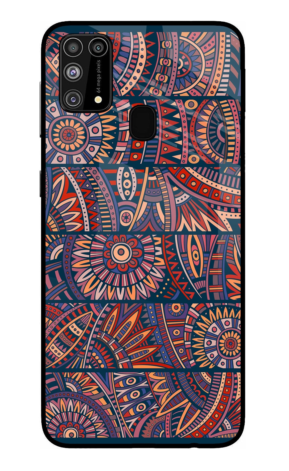 African Culture Design Samsung M31/F41 Glass Case