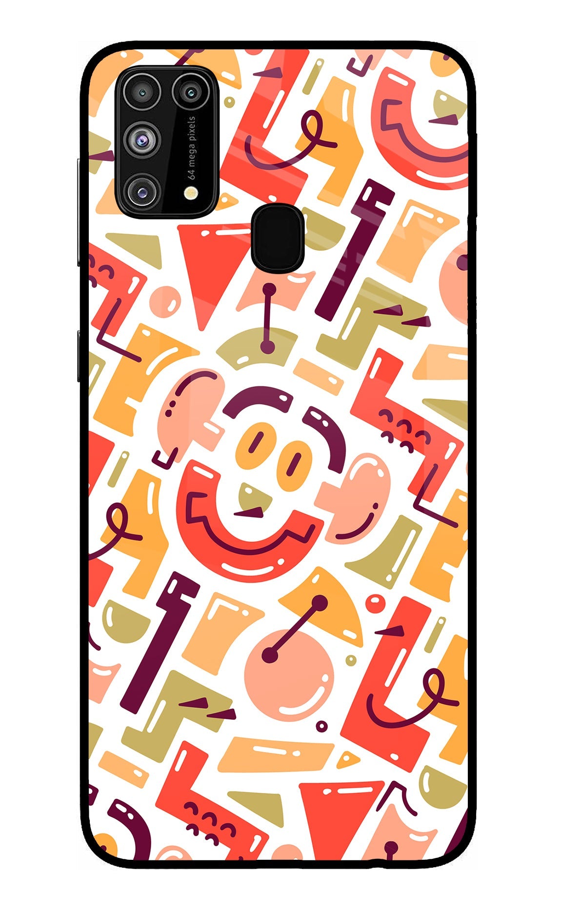 Doodle Pattern Samsung M31/F41 Back Cover