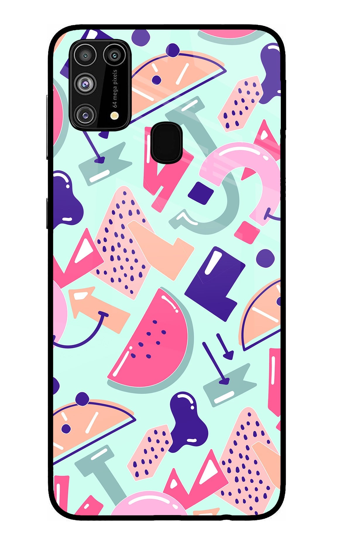 Doodle Pattern Samsung M31/F41 Back Cover