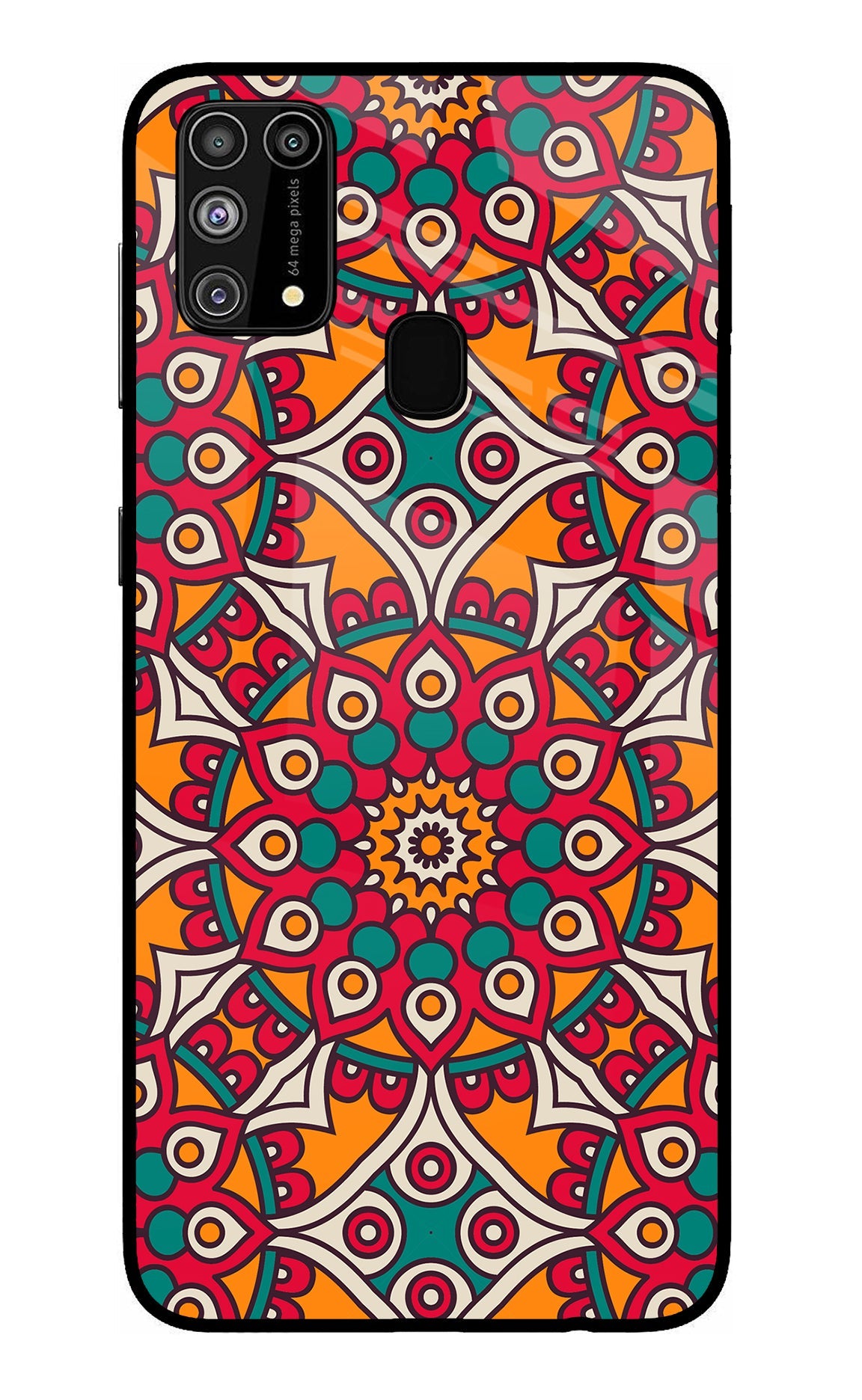 Mandala Art Samsung M31/F41 Glass Case