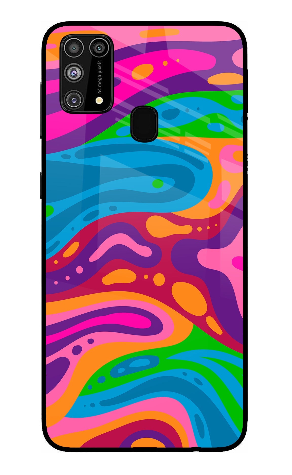 Trippy Pattern Samsung M31/F41 Back Cover