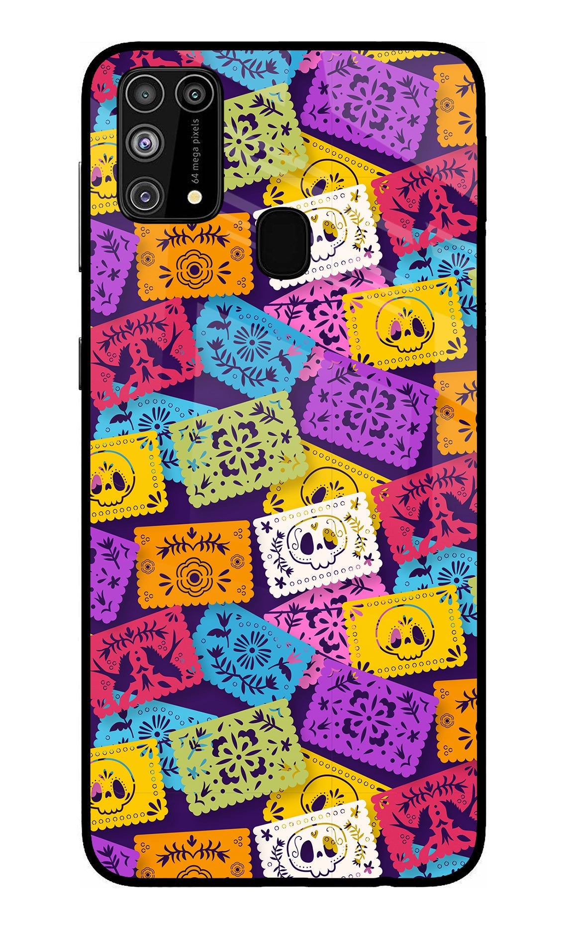 Mexican Pattern Samsung M31/F41 Glass Case