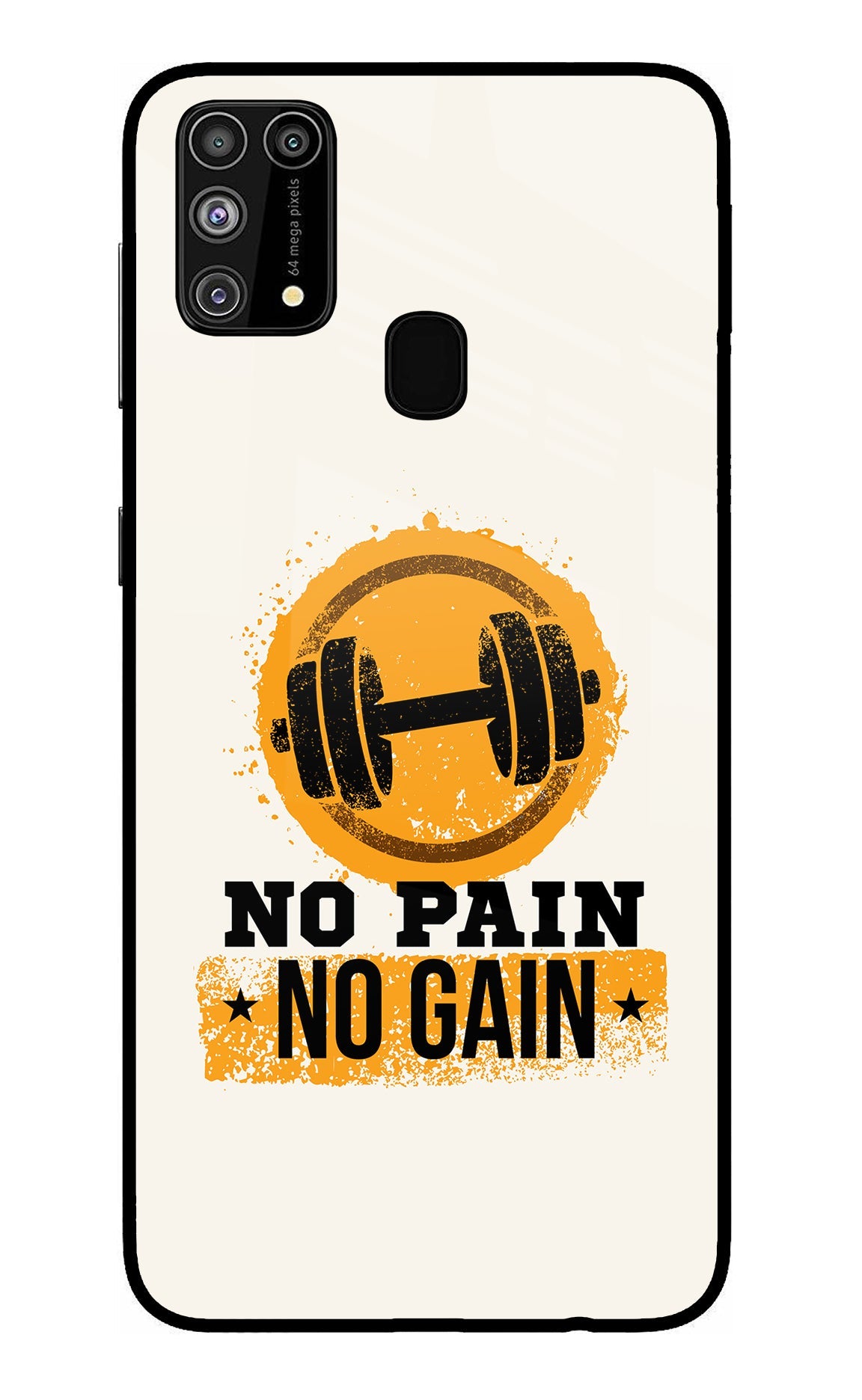 No Pain No Gain Samsung M31/F41 Back Cover