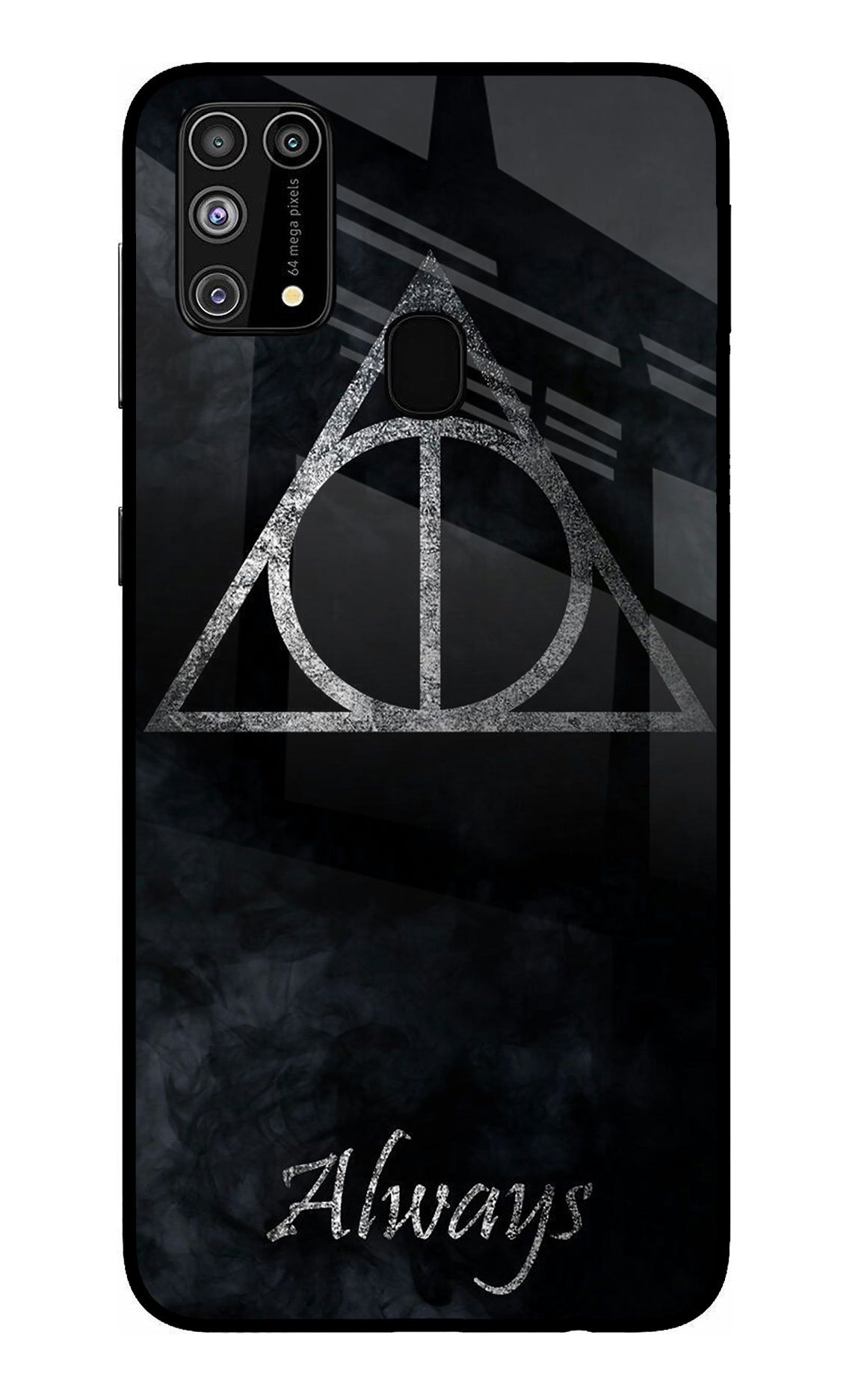 Deathly Hallows Samsung M31/F41 Glass Case