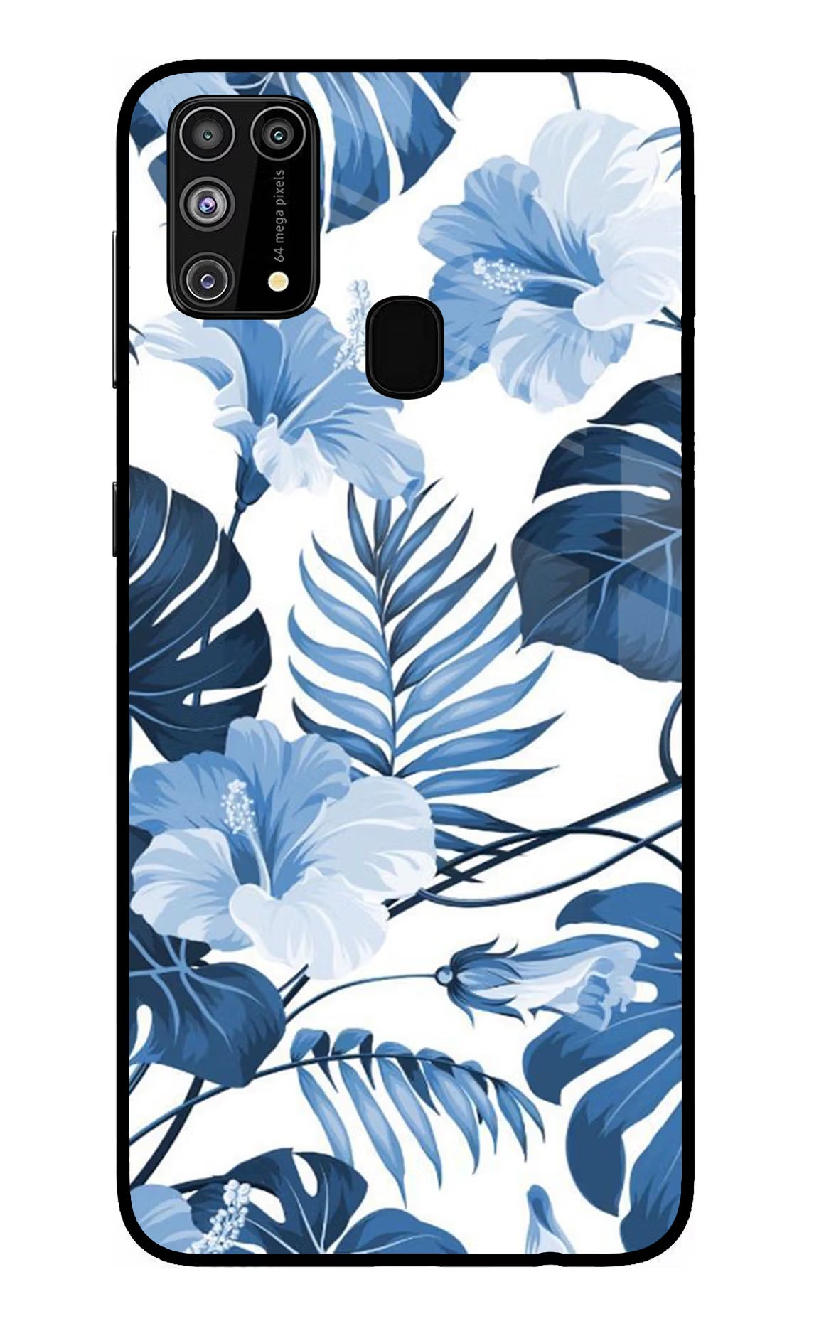 Fabric Art Samsung M31/F41 Glass Case Back Cover by Casekaro