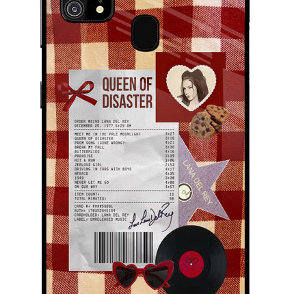 Queen of Disaster Samsung M31/F41 Glass Case Back Cover by Casekaro