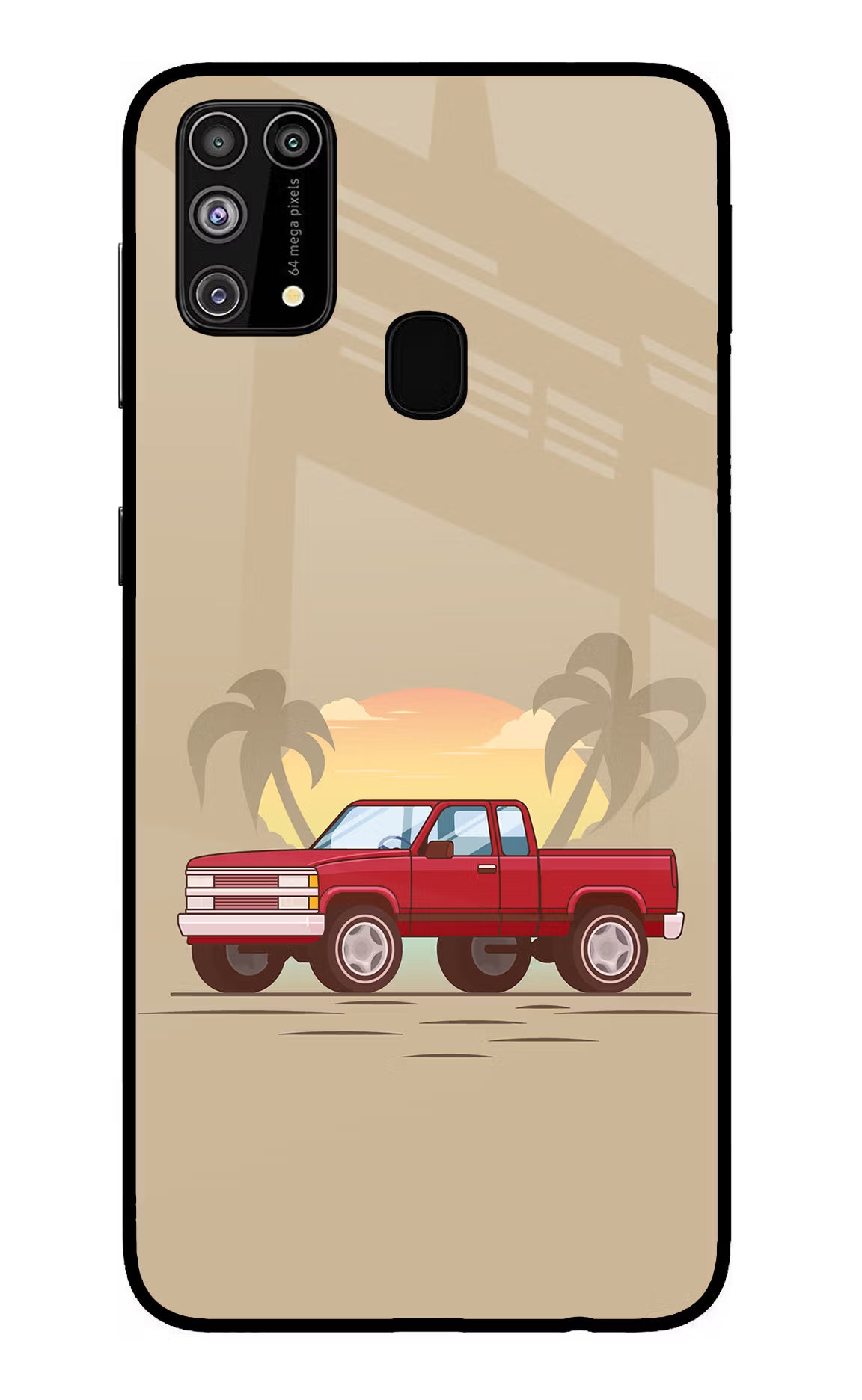 Desert Classic Drive Samsung M31/F41 Glass Case Back Cover by Casekaro