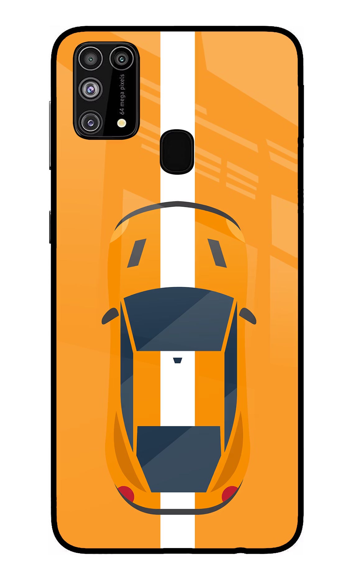 Highway Pursuit Samsung M31/F41 Glass Case Back Cover by Casekaro