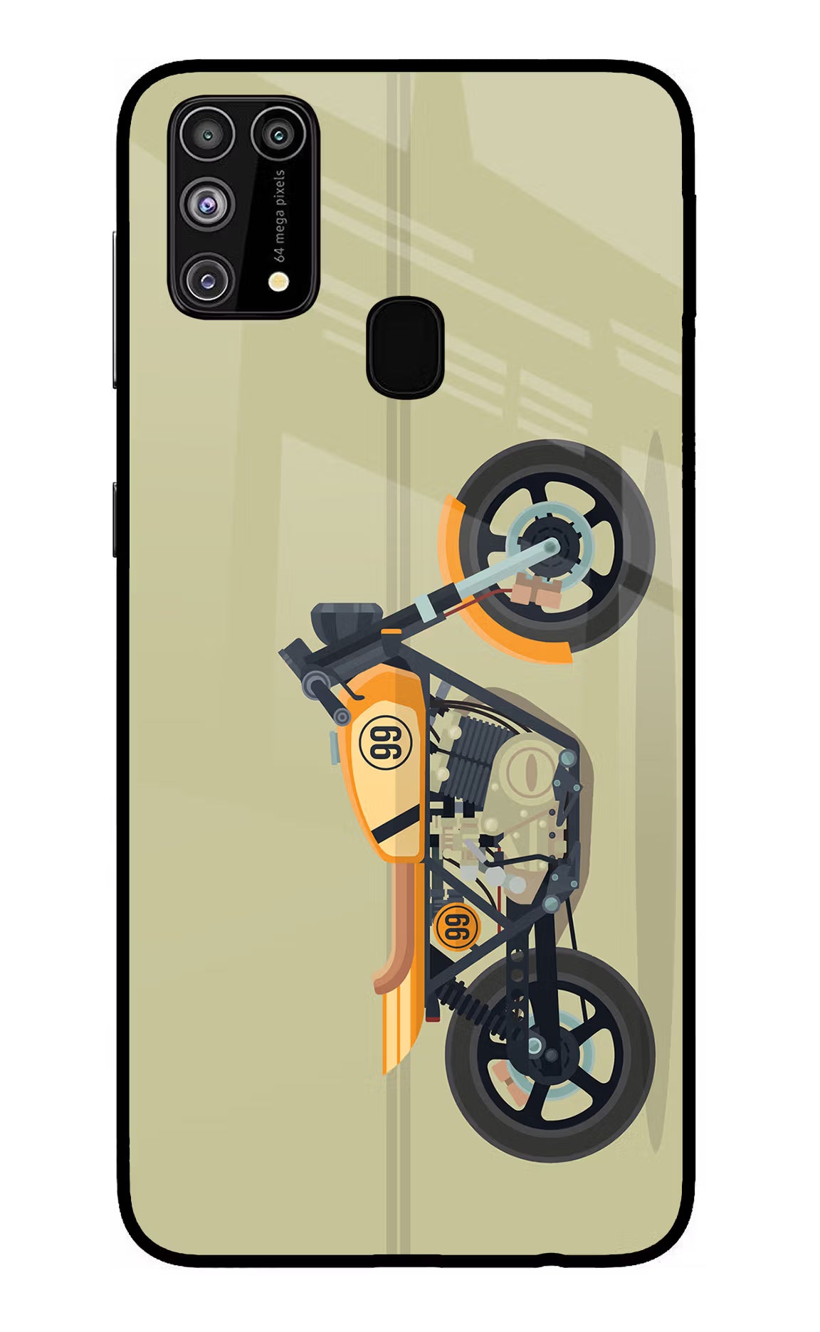 Vertical Speedster Samsung M31/F41 Glass Case