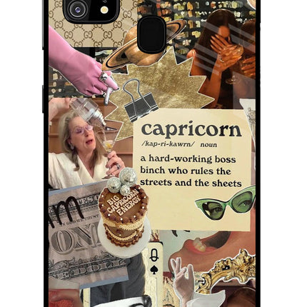 Capricorn Zodiac Samsung M31/F41 Glass Case