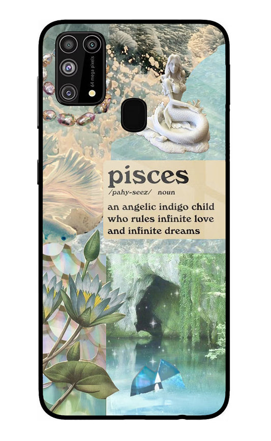 Pisces Zodiac Samsung M31/F41 Glass Case