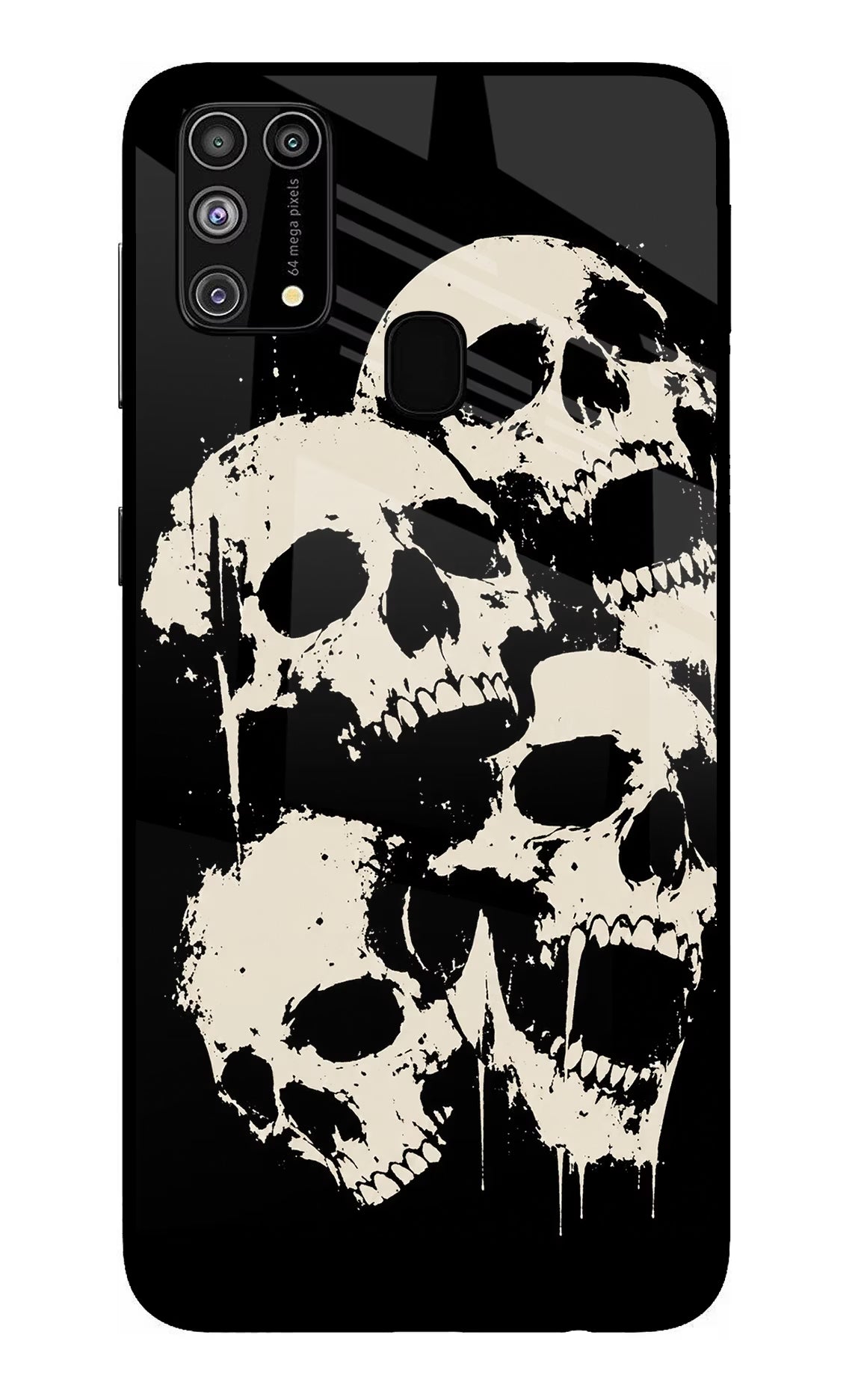 Dead Stack Samsung M31/F41 Glass Case Back Cover by Casekaro