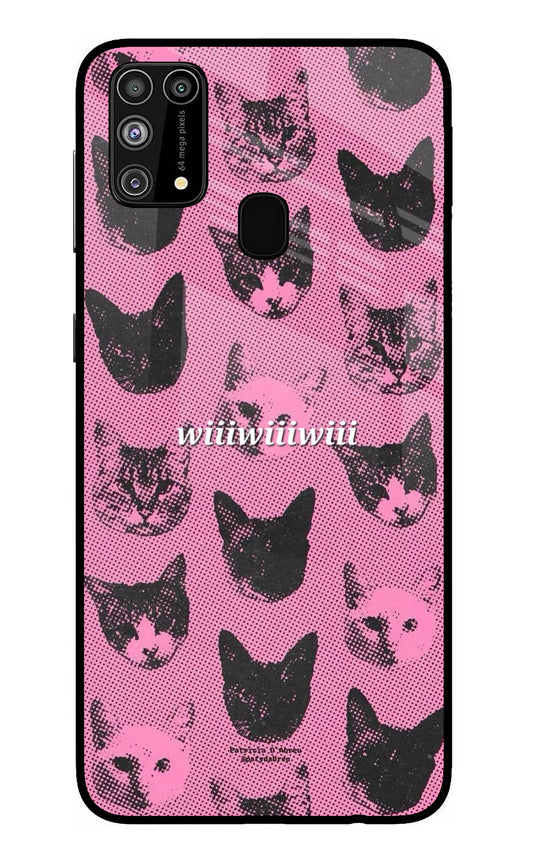 Pink Cats Samsung M31/F41 Glass Case