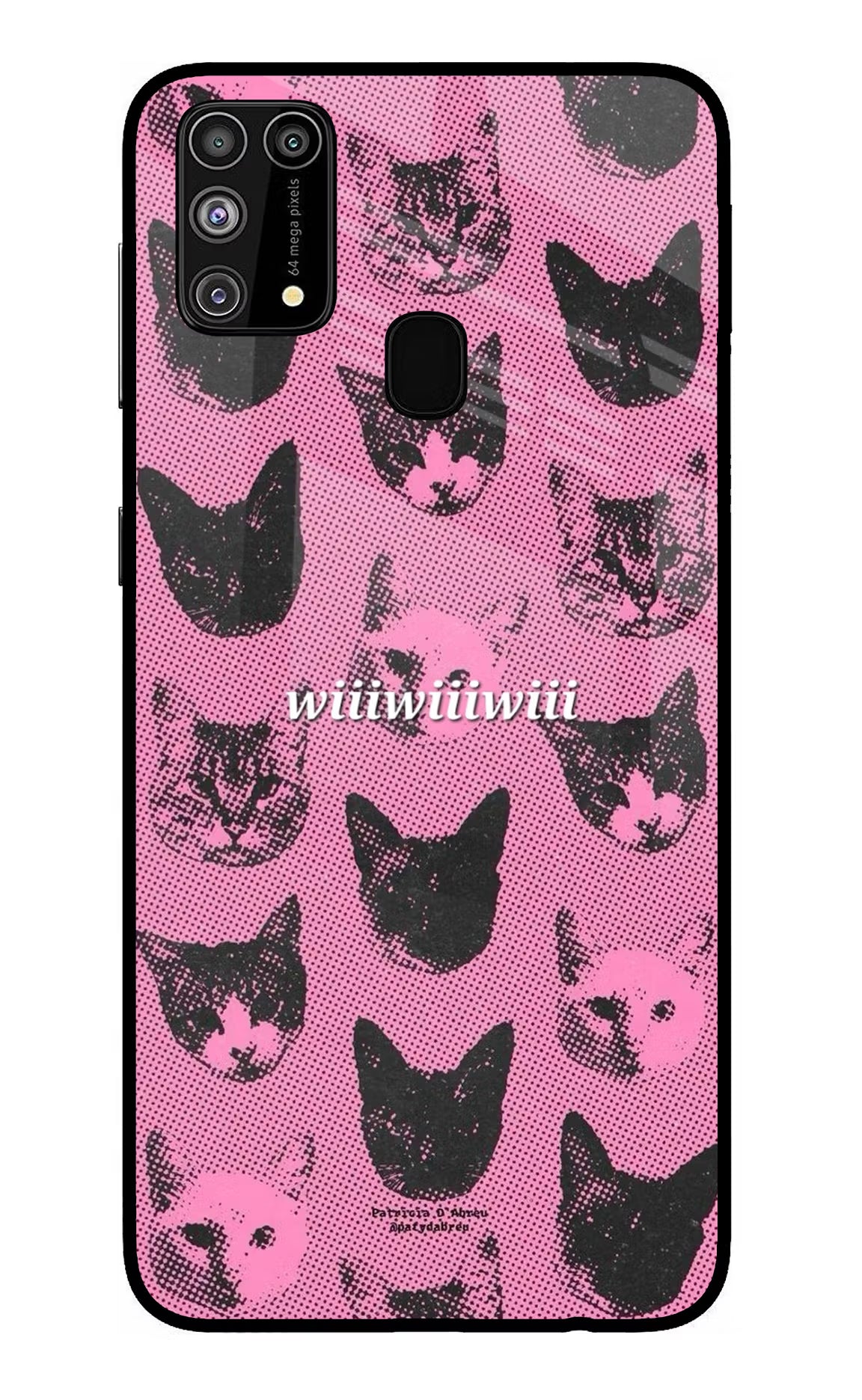 Pink Cats Samsung M31/F41 Glass Case Back Cover by Casekaro