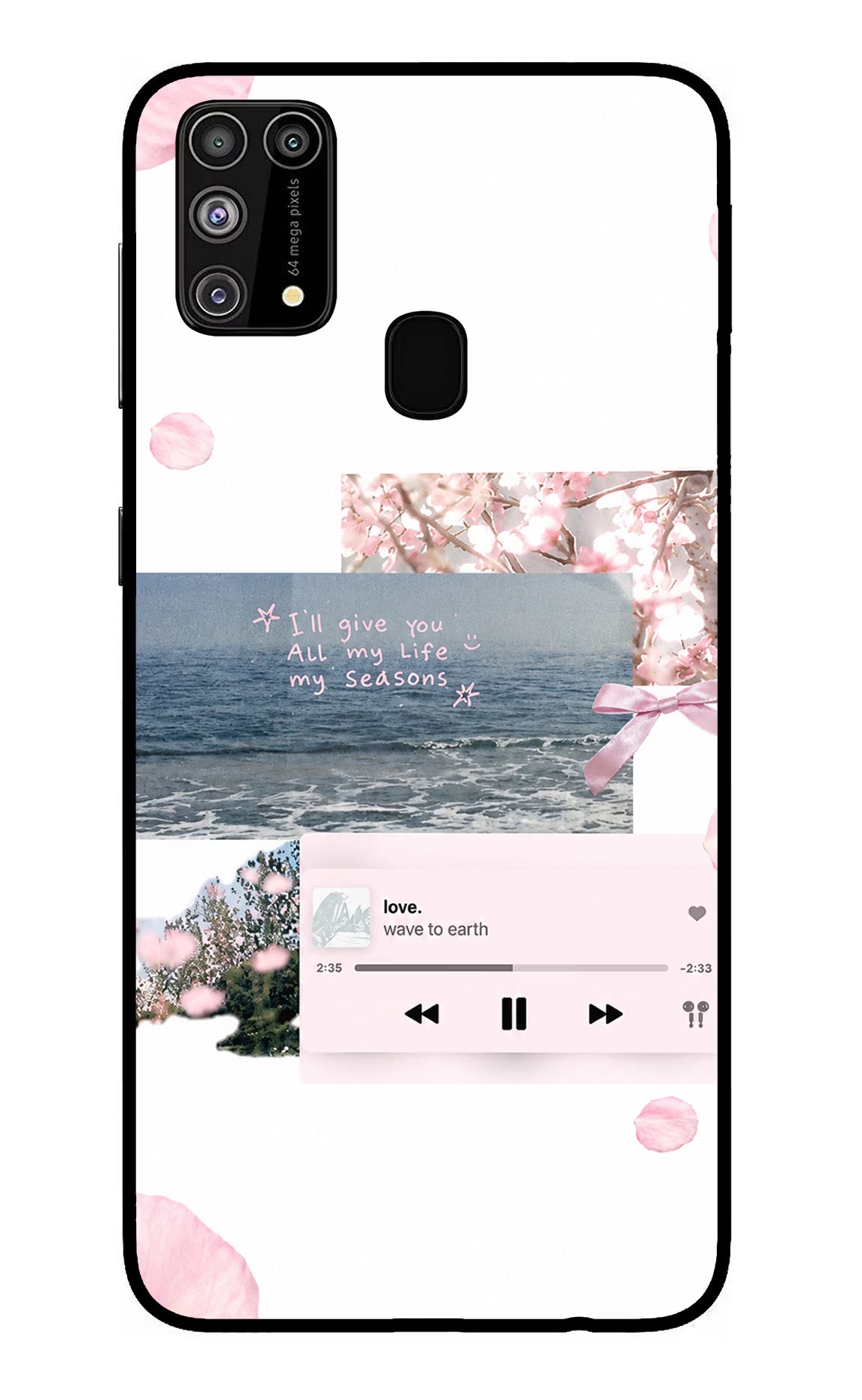 Wave to earth Samsung M31/F41 Glass Case