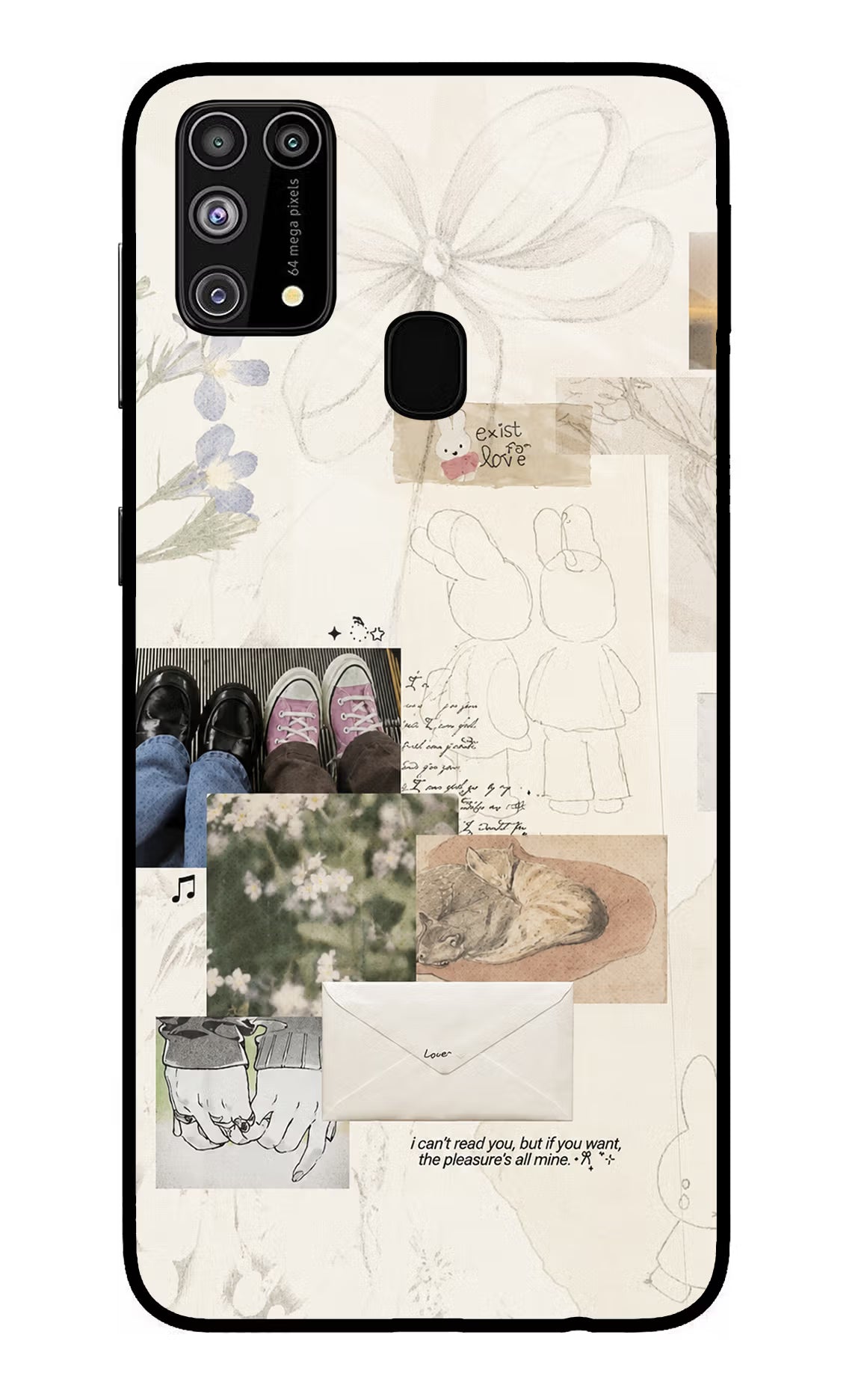 Soft Aesthetic Samsung M31/F41 Glass Case