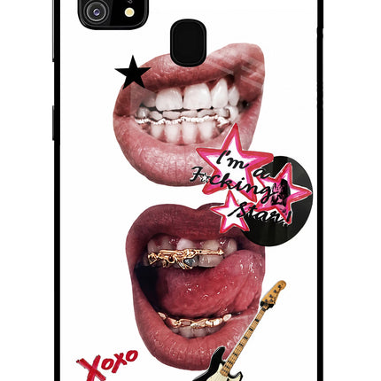 Rockstar Samsung M31/F41 Glass Case Back Cover by Casekaro