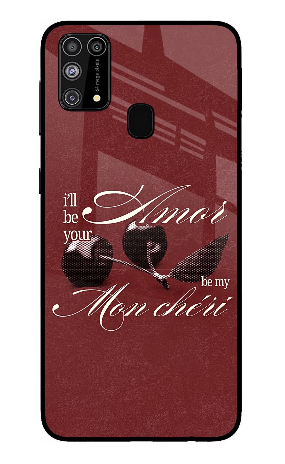 Velvet Cherry Samsung M31/F41 Glass Case